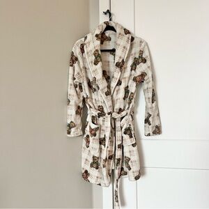 Plaid Teddy Bear Robe